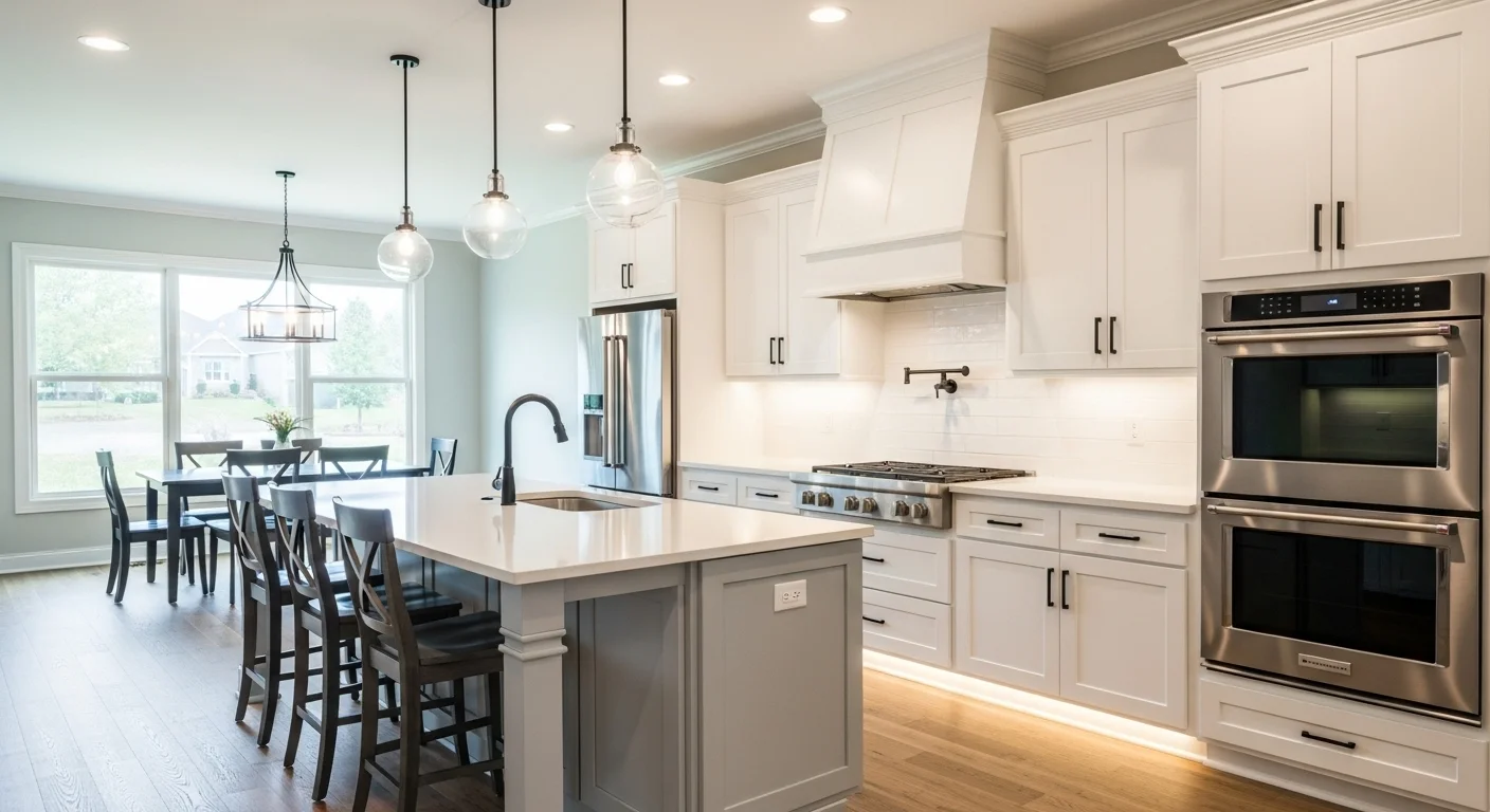 After Kitchen - Sky Blue Lighting
